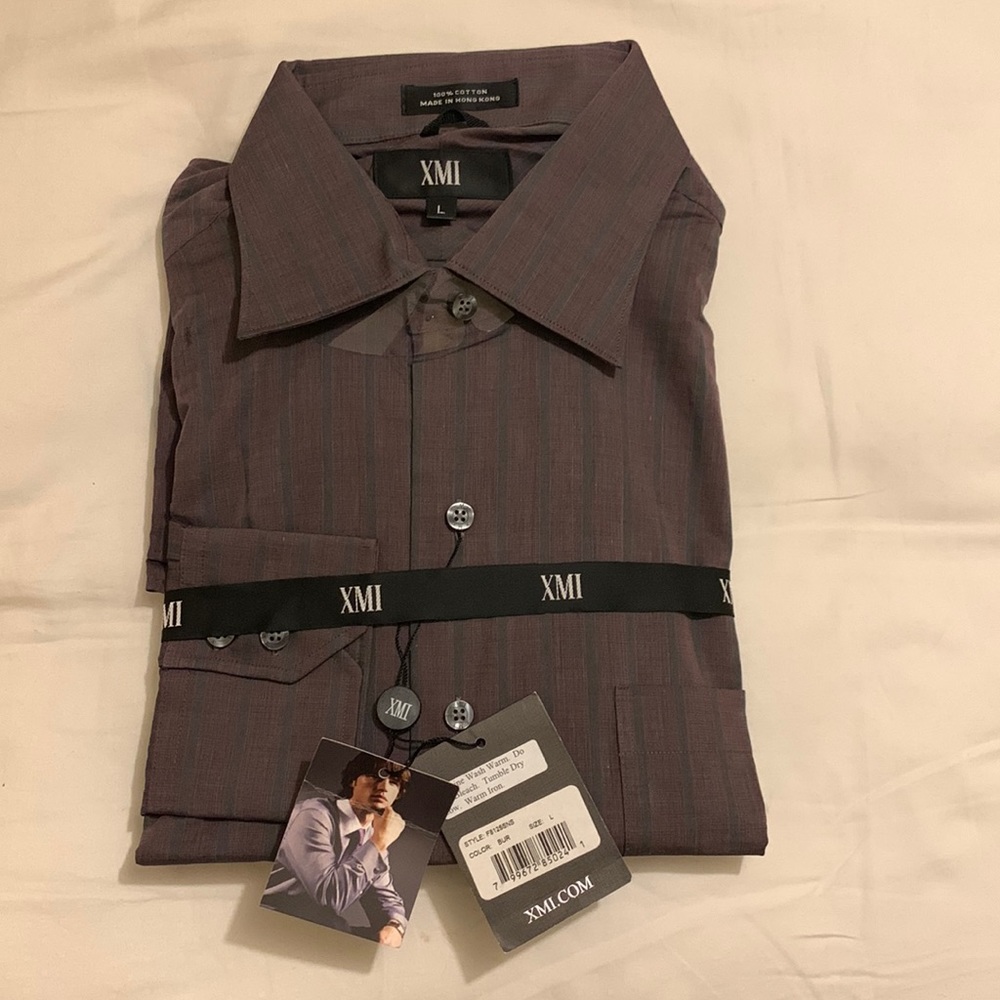 NWT XMI long-sleeved men’s dress shirt